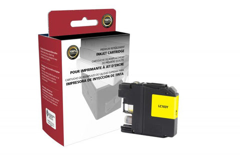 CIG New High Yield Yellow Ink Cartridge for Brother LC103XL